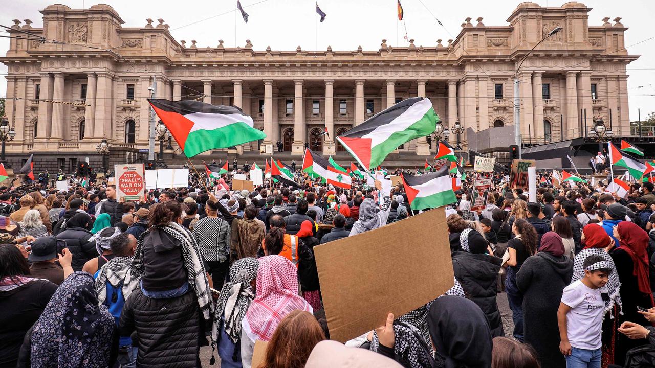 pro palestine rally in Melbourne